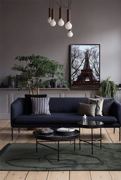 Twigs and eiffel tower Poster in interior