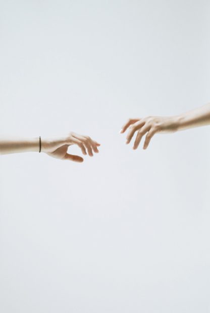 Minimal hand photography poster