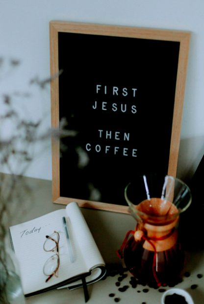 First jesus then coffee poster