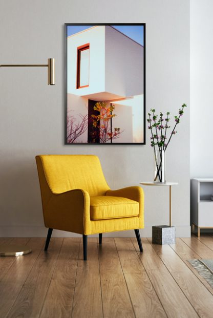 Modern house aesthetic poster in interior