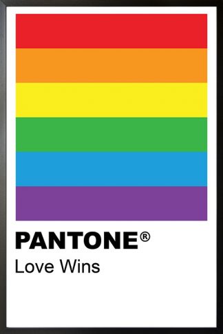 Love wins Pantone Poster