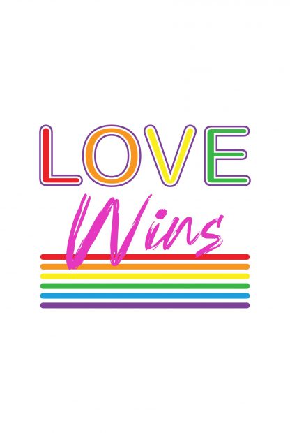 Love wins lines Poster