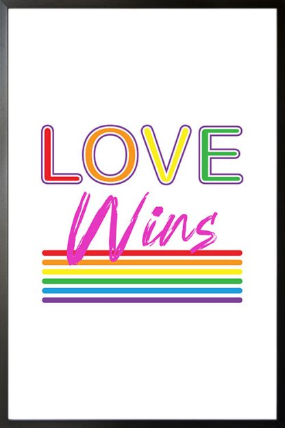 Love wins lines Poster