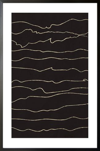 Black and beige art 8 poster