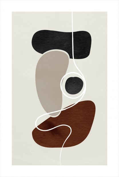 lines and shape no. 5 poster