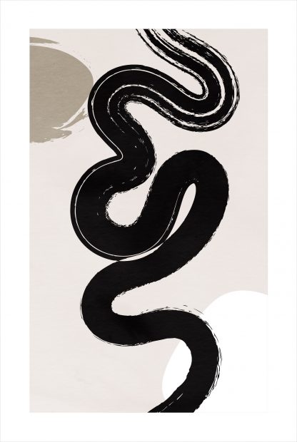 Brush stroke and shape no. 2 poster