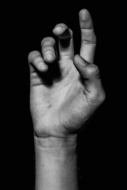 B&W Hand Photography poster