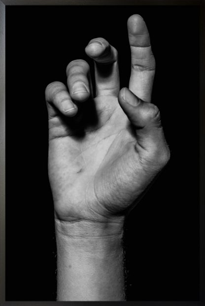 B&W Hand Photography poster