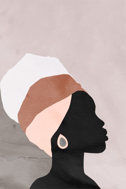 Minimal ethnic lady Poster