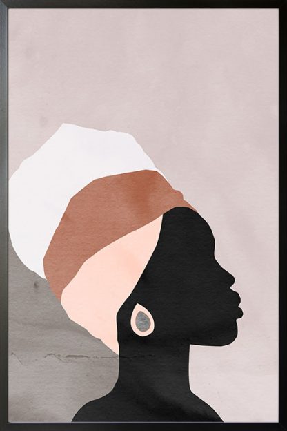 Minimal ethnic lady poster