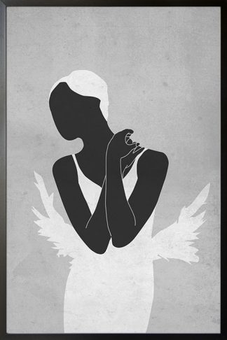 Minimal ballerina poster