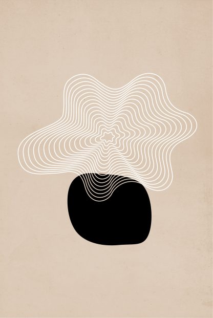 Graphical lines and shape no. 1 poster