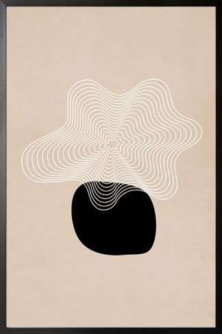Graphical lines and shape no. 1 poster