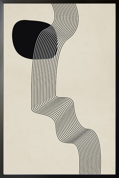 Graphical lines and shape no. 2 poster