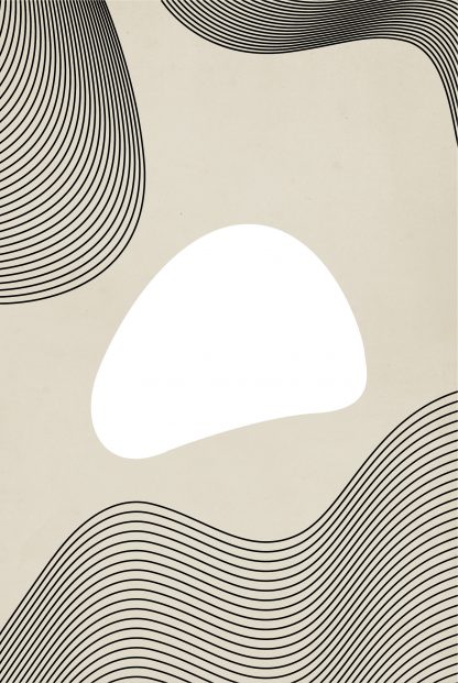Graphical lines and shape no. 3 poster