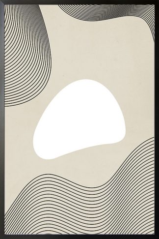 Graphical lines and shape no. 3 poster