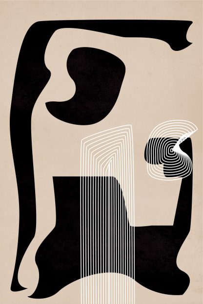Graphical lines and shape no. 4 poster