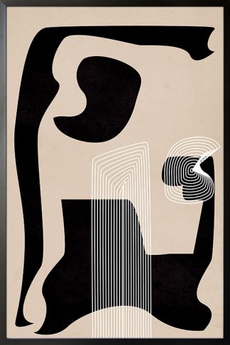 Graphical lines and shape no. 4 poster