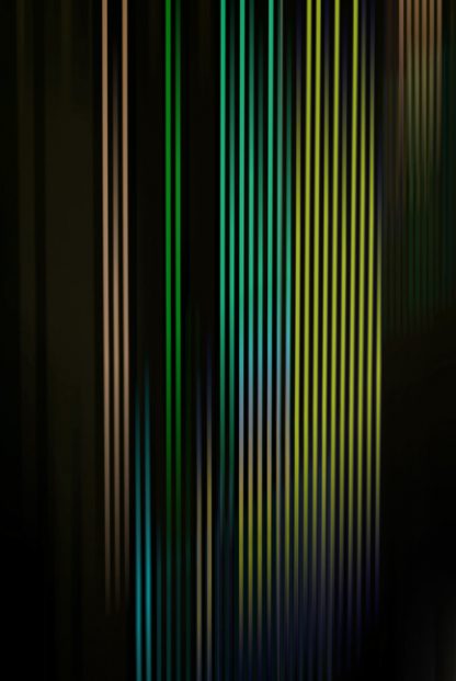 Neon vertical shade green color poster