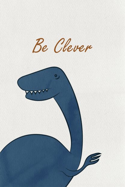 Dino Be clever poster