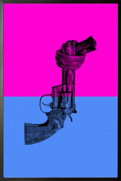 Non violence pop art feeling poster