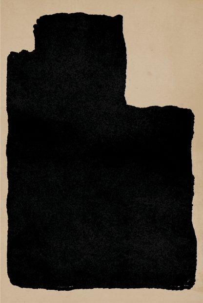 Mid Century art shape Black print no. 2 poster