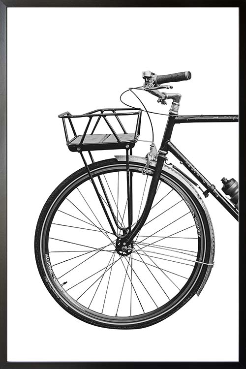 B&w vintage bike 2 poster