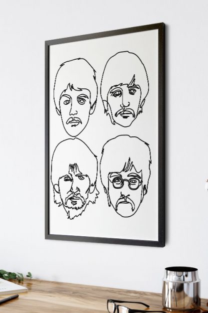 The-Beatles-Minimal-Pop-Art-Pose