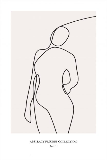 Abstract figure Collection no 1 poster