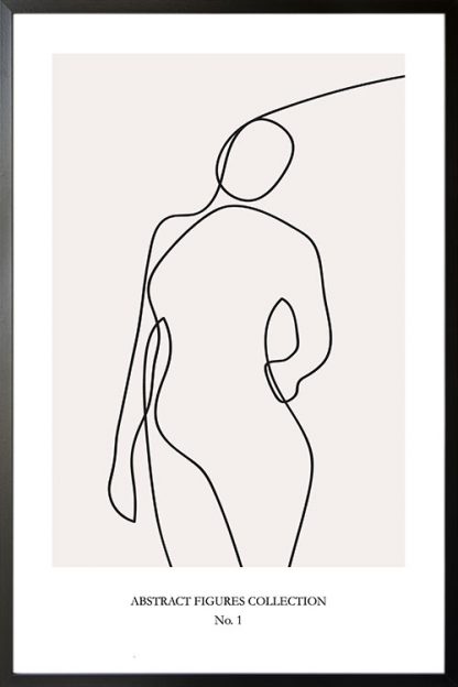 Abstract figure Collection no 1 poster