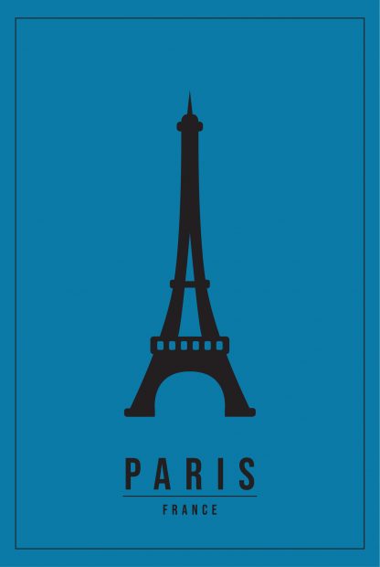 Minimal Paris france poster