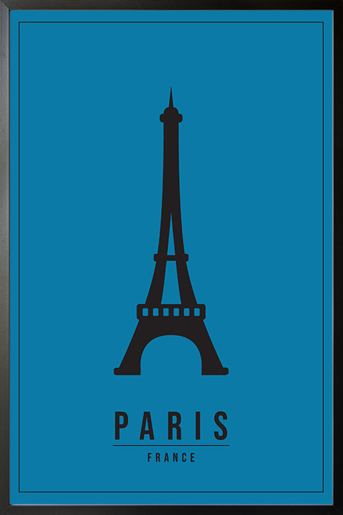 Minimal Paris france poster