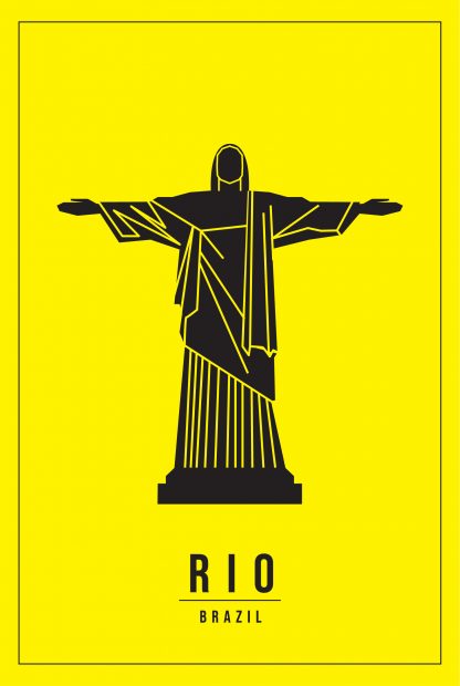 Minimal Rio Brazil poster