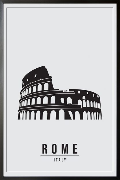 Minimal Rome Italy poster