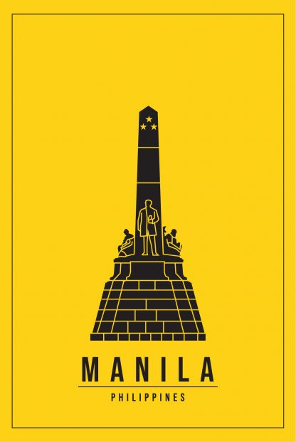 Minimal Manila Philippines poster