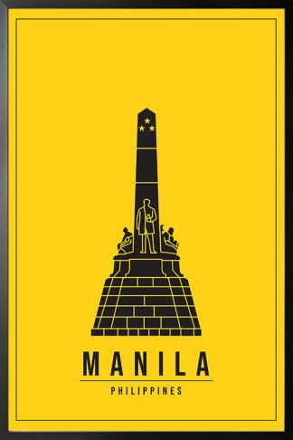 Minimal Manila Philippines poster