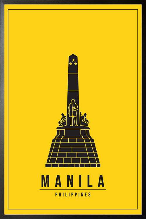 Minimal Manila Philippines poster