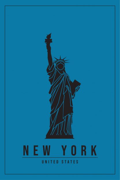 Minimal New york United States poster