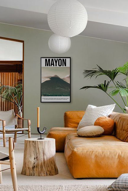 Mayon poster in interior