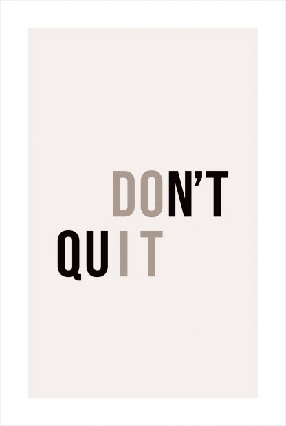 Don't Quit poster