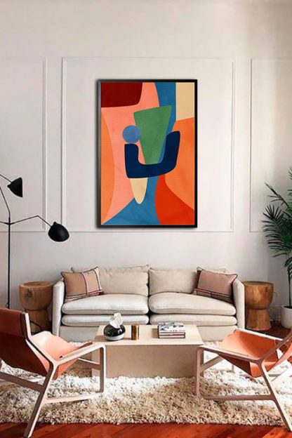 Abstract Collage no. 1 poster in interior