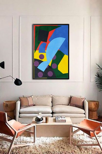 Abstract Collage no. 8 poster in interior