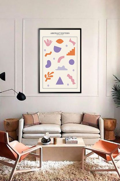 Abstract Pattern art collection no. 1 poster in interior