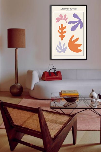 Abstract Pattern art collection no. 2 poster in interior