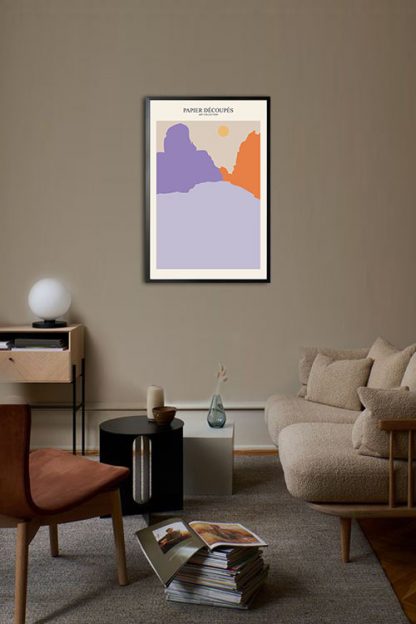 Paper cutout art collection no. 2 poster in interior