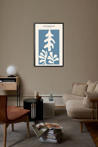 Paper cutout art collection no. 4 poster in interior
