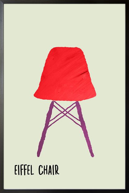 Eiffel chair poster