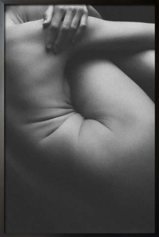 Female body side B&W poster