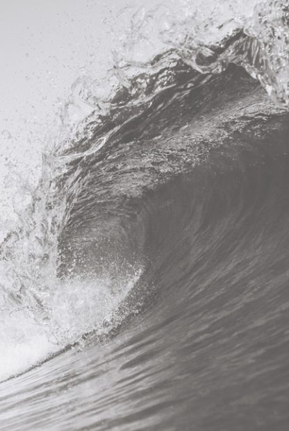 Grayscale wave poster