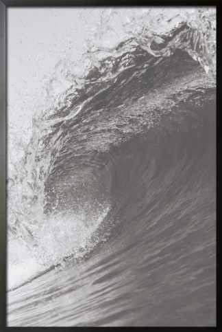 Grayscale wave poster